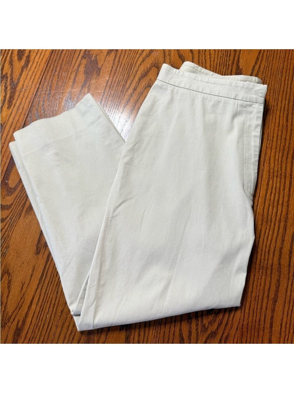 Classiques Entier Capris Cropped Pants Beige Vintage 98% Cotton Size 10